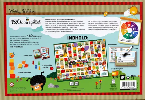 Wacky Wonders - 120 Ord - Spil Med Sjove Dyr