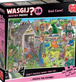 Wasgij - Destiny 28 Puslespil - Dad Cave! - 1000 Brikker