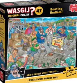 Wasgij - Original 47 Puslespil - Boating Bedlam - 1000 Brikker