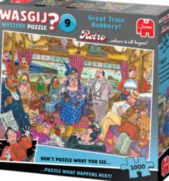 Wasgij - Retro Mystery 9 - Great Train Robbery! - 1000 Brikker