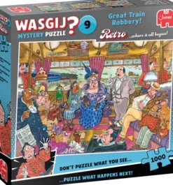 Wasgij - Retro Mystery 9 - Great Train Robbery! - 1000 Brikker