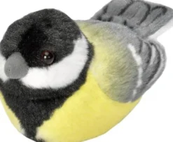 Wild Republic - Musvit Bamse - Med Lyd - 18 CM