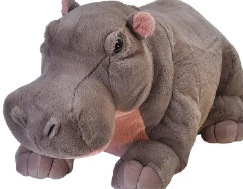 Wild Republic - Plys Jumbo Cuddlekins 76 CM Flodhest