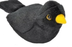 Wild Republic - Solsort Bamse - Med Lyd - 18 CM