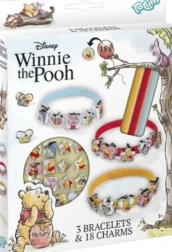 Winnie The Pooh - 3 Bracelets & 18 Charms - Peter Plys Armbånd