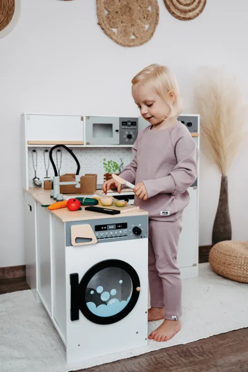 Xl Legekøkken Med Lyd Og Lys - Inkl. Tilbehør - Træ - Small Foot