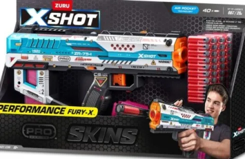 X-Shot - Skins Pro Series - Fury-X Blaster Gun - 40 Skud