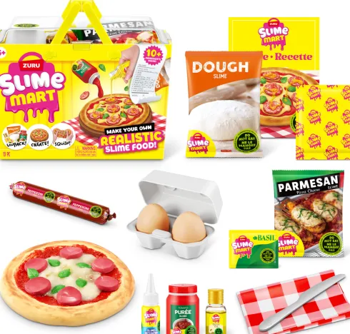 Zuru Slime Mart - Shopping Basket Pizza - Indkøbskurv Legetøj