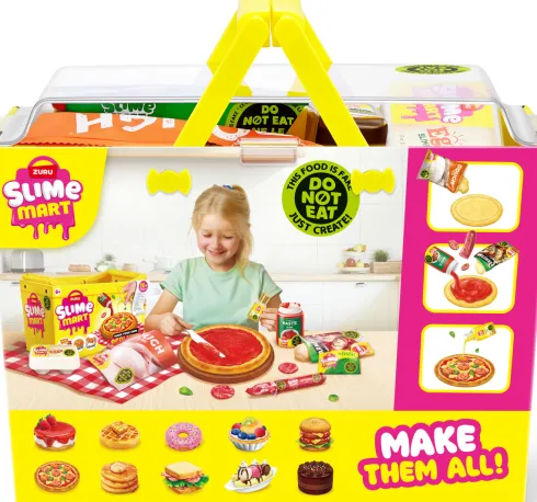 Zuru Slime Mart - Shopping Basket Pizza - Indkøbskurv Legetøj
