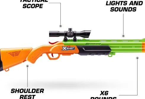 Zuru X-Shot - Shotgun, Kikkert, Walkie-Talkie, Kompas Og Fløjte