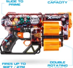 Zuru X-Shot - Skins Demon Slayer - Pistol Med 12 Skud
