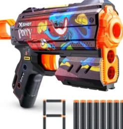 Zuru X-Shot - Skins - Flux Poppy Playtime - Blaster Med 8 Skud