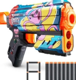 Zuru X-Shot - Skins - Flux Poppy Playtime - Blaster Med 8 Skud